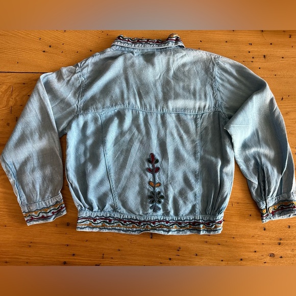 Vintage Girls Sacred Threads Embroidered Long Sleeve Button Up BOHO Sz M 10-12 - Picture 9 of 10